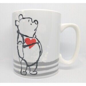 Disney pooh 14 Oz Ceramic Mug Heart Winnie the Pooh I did know once only I've